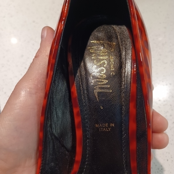 JEROME C Rousseau Aizza leopard red pumps heels shoes 👠 - Picture 7 of 9